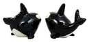 Ebros Killer Whale Orcas Ocean Marine Sea Life Salt & Pepper Shakers Set Ceramic