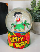 Hawaiian Hula Dancer Betty Boop Whimsical Comical Glitter Water Globe 100mm