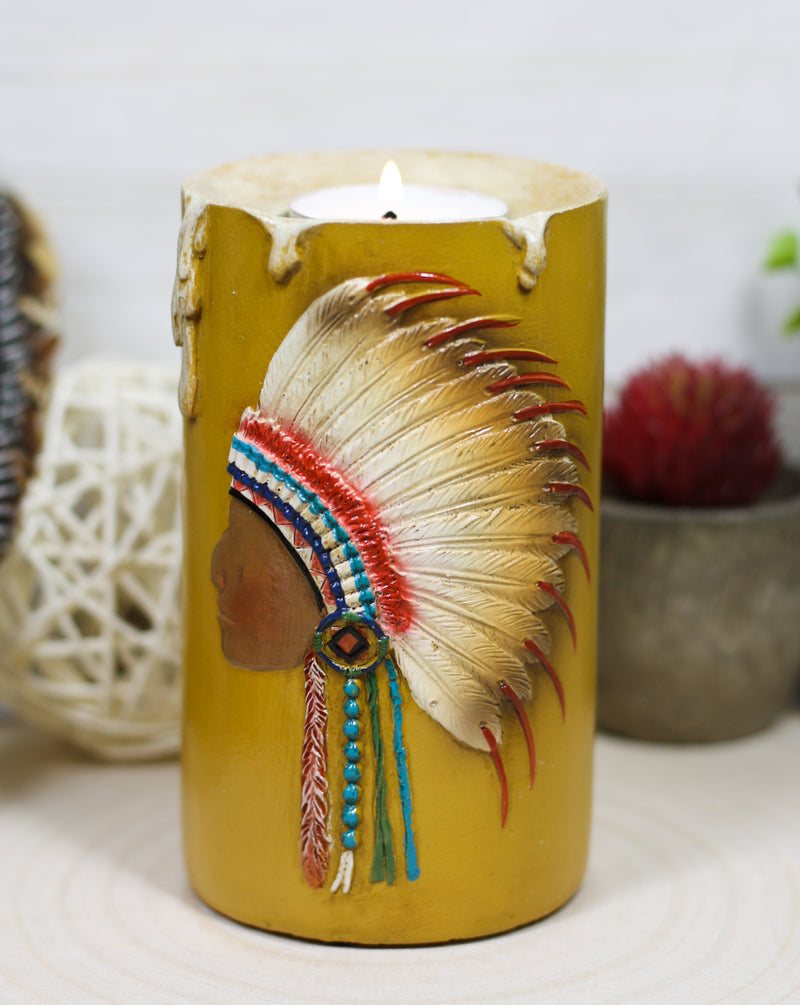 Western Indian Dreamcatcher Feathers Faux Rattan Straw Stationery Pen  Holder