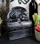 Ebros Medieval Fantasy Dragon Guardian of Knowledge Decorative Jewelry Box Figurine