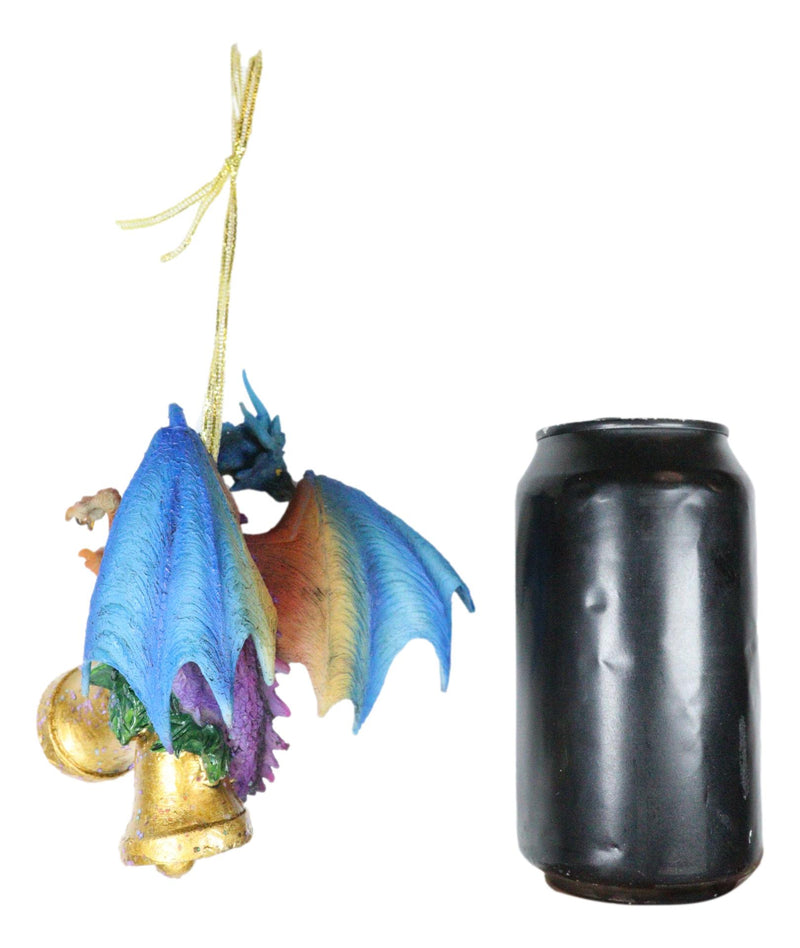 Holiday Festive Spirit Jingle Bells Rainbow Dragon Christmas Hanging Ornament