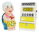 Casino Jackpot Winner Slot Machine And Gambling Grandma Salt And Pepper Shakers