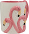 Ebros Tropical Pink Flamingos Ceramic Coffee Mug (16 oz Drinking Cup Mug, 2 PCS)