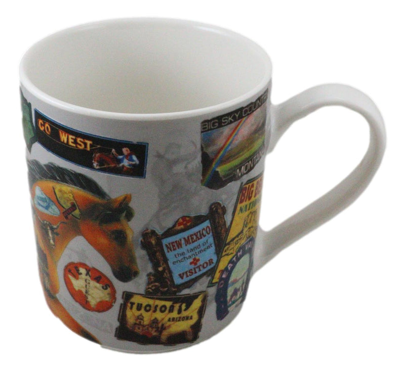 Trail Of Painted Ponies Westward Ho! Western Travelling Horse Ceramic Mug Cup