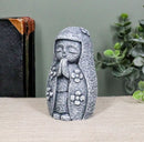 Feng Shui Zen Japanese Jizo Girl Monk Buddha Ojizo Sama In Prayer Figurine