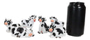 Ebros Set of 6 Whimsical Cute Bovine Cows Figurine Cattle Cow Animal Collectible