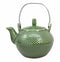 Ebros Gift Imperial Spotted Texture Teapot With Stainless Steel Handle 28oz (Green)