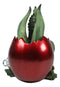 Ebros Amy Brown Holiday Green Mischief Dragon Hiding in Red Egg Ornament Figurine