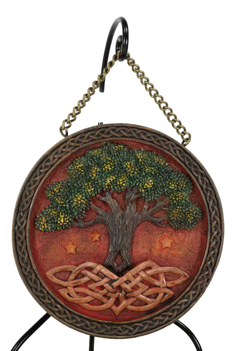 Celtic Tree Of Life Sacred Knotwork Roots Medallion Backflow Incense C–  Ebros Gift