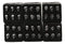 Ebros Small 0.75" Cube Skull Face Gaming Dice Set of 6 Matte Black Finish