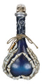 Witchcraft Skeleton Fingers And Skull Blue Decorative Potion Bottle Drink Me!