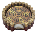 Western 12 Gauge Shotgun Shells Hunter's Ammo Round Coaster Set With 4 Coasters