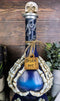 Witchcraft Skeleton Fingers And Skull Blue Decorative Potion Bottle Drink Me!