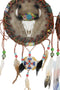 Pack of 2 Wild Horses Floral Cow Skull Dreamcatcher Beaded Feather Wall Plaques