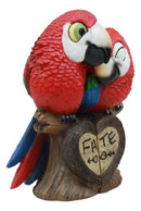 Ebros Tropical Rainforest Lovers Paradise Birds Scarlet Macaw Couple Statues