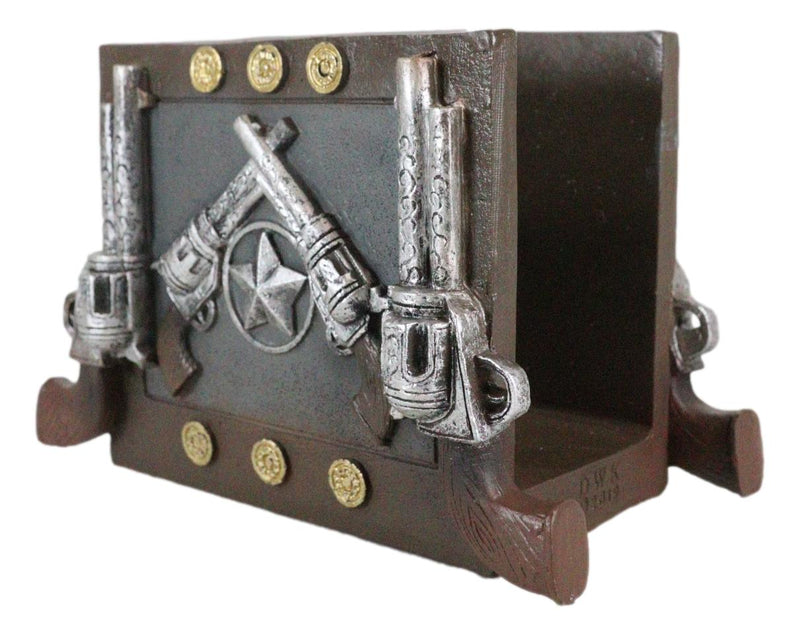 Ebros Wild Wild West Texas Star And Six Shooter Pistols Cowboy Napkin Holder