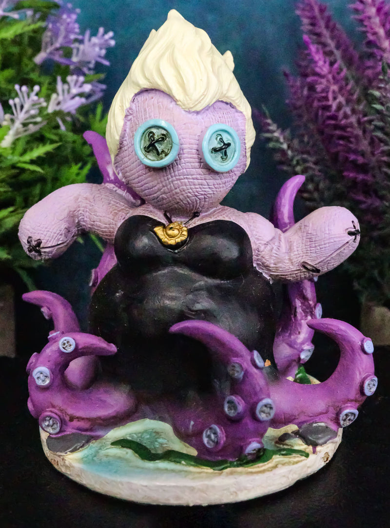 Sea Octopus Witch Ursula Pinheadz Halloween Monster In Voodoo Stitches Figurine