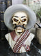 Day of The Dead General Pancho Villa Skull Skeleton Bust Mini Figurine