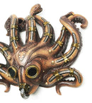 Ebros Steampunk Kraken Octopus Soldier Mask Decorative Wall Plaque 11.25" Tall