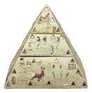 Egyptian Golden Hieroglyphic Pyramid Of The Gods Stackable Jewelry Box Statue