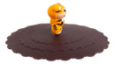 Set Of 4 Brown Tiger Reusable Silicone Coffee Tea Mug Cup Cover Lids Air Tight