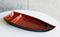 Pack Of 4 Japanese Omakase Style 10"L Red Melamine Sushi Boat Serving Plates