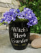 Wicca Witchcraft Ceramic Witch's Herb Garden Flowers Plant Planter Pot Holder