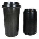 Witches Brew Crescent Moon Stars Reusable Bamboo Travel Mug Cup W/ Lid & Sleeve