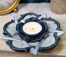 Alchemy Rose of Otralanus Gothic Pentagram Stars Tea Light Votive Candle Holder