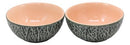 Ceramic Gourmet Presentation Fruity Cantaloupe Design Small Dipping Bowls Set