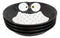 Pack Of 4 Black Whimsical Owl Ceramic Salad Entree Deep Plates Or Shallow Bowls