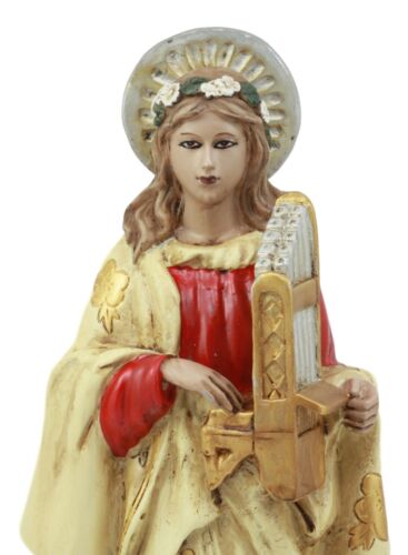 Ebros Saint Cecilia Patroness Of Musicians Carrying Portative Organ Statue Martyr