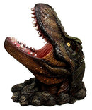 Ebros Prehistoric Dinosaur Tyrannosaurus Rex Head 10.75"H Wine Bottle Holder Figurine