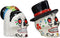 Day Of The Dead Bridal Wedding Bride And Groom Sugar Skulls Salt Pepper Shakers