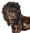 King Of The Jungle African Lion Pride Rock Scene Bronze Electroplated Figurine