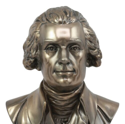 Ebros US Third President Thomas Jefferson Bust Statue 8.5"H Figurine