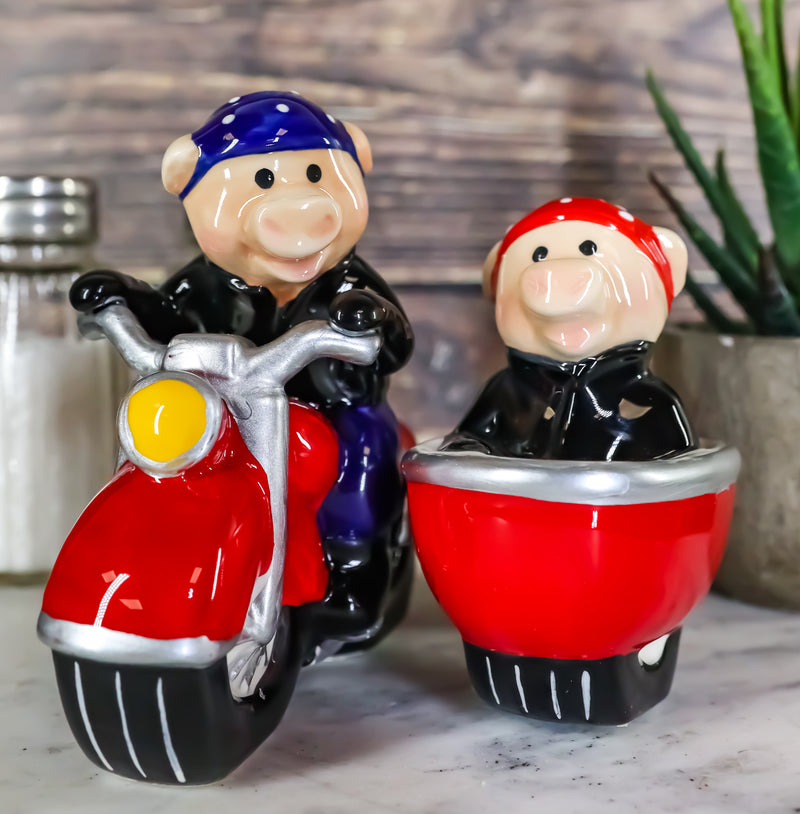 Magnetic Salt and Pepper Shaker - Dog Gone Side Car 