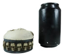 Ebros Reaper Skull Face Trinket Decorative Box Skeleton Graveyard 4.5"L Decor