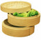 Dimsum High Tea 10" Diameter Bamboo Steamer - Stackable Two Baskets With One Lid