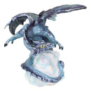 Blue Sky Wraith Storm Dragon On Giant Cloud Formation Decorative Small Figurine