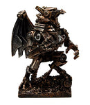 Steampunk Gearwork Mechanical Robotic Cyborg Winged Dragon Figurine Statue