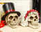 Calaveras De Boda Love Never Dies Wedding Bride and Groom Skulls Figurine Set