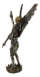 Ebros Saint Uriel Archangel Statue Light of God Cherub Angel of Repentance Figurine