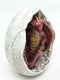 Ancient Mercury Red Dragon Hatchling Breaking Out Of Egg Shell Figurine Fantasy