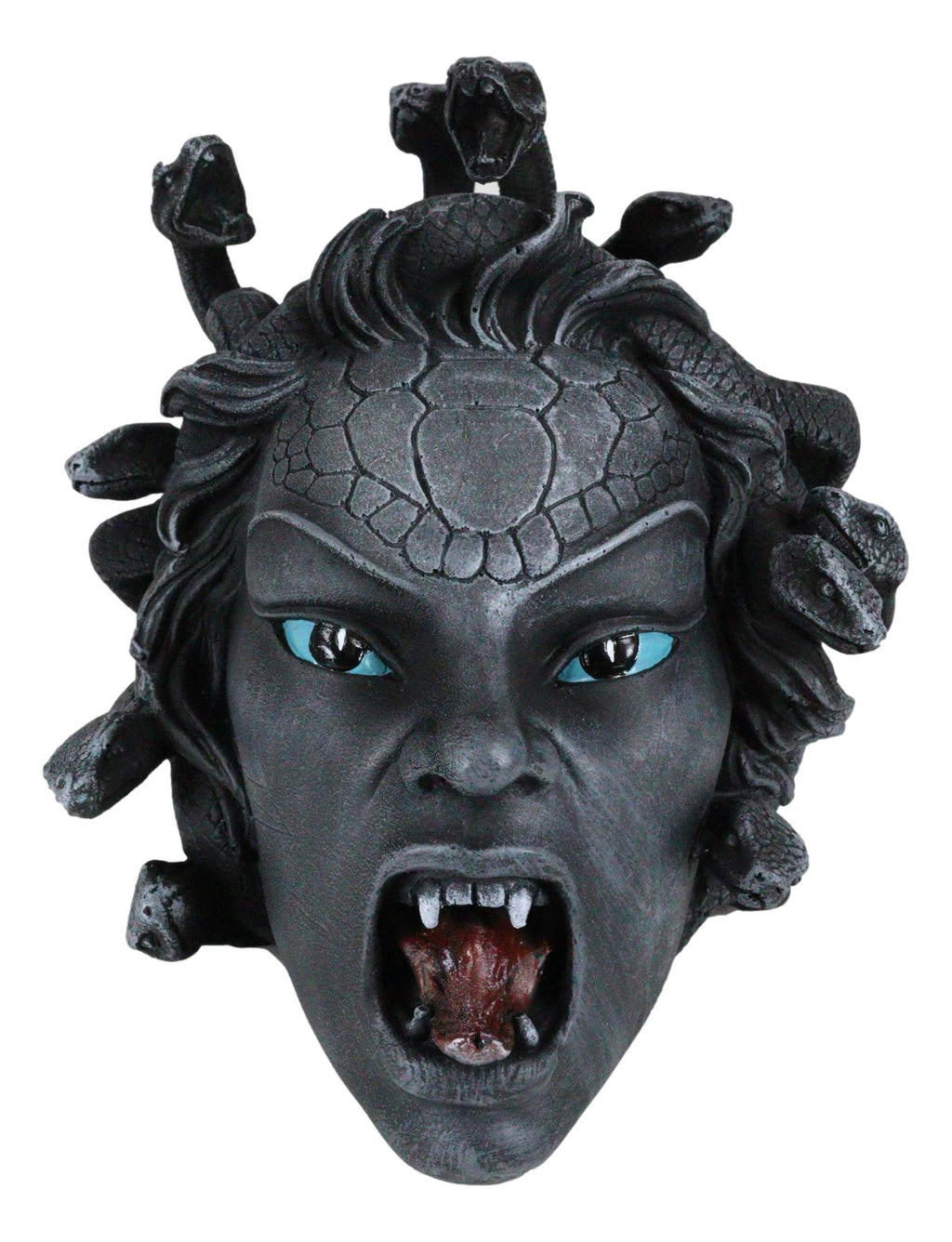 Medusa Gorgon Mask Statue Greek Mythology Monster Marble 