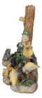 Jungle Patrol Bear Rabbit Turkey Squirrel Raccoon With Captured Hunter Figurine