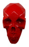 Ebros Gift Geometric Matrix Polygon Red Blood Skull Decorative Figurine 8.5"L