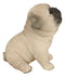 Ebros Adorable Begging Face Fawn Pug Puppy Dog Figurine Pet Pal Pugsy