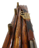 Rustic Western Country Shotgun With Ammo Bullet Hooks Wooden Wall Decor 34.5"L