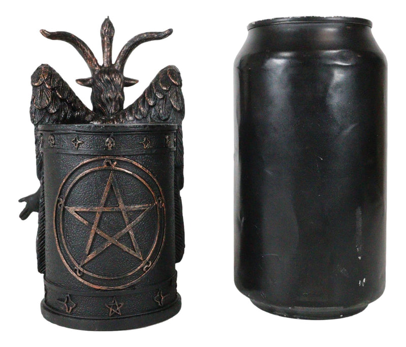 Sabbatic Goat Idol Winged Baphomet With Pentagram Sigil Stationery Pen Holder